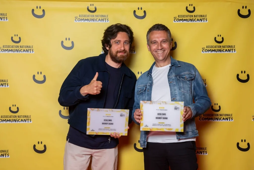 Brandy Sound récompensée aux Grands Prix de la Communication pour l’identité sonore CCSD CNRS