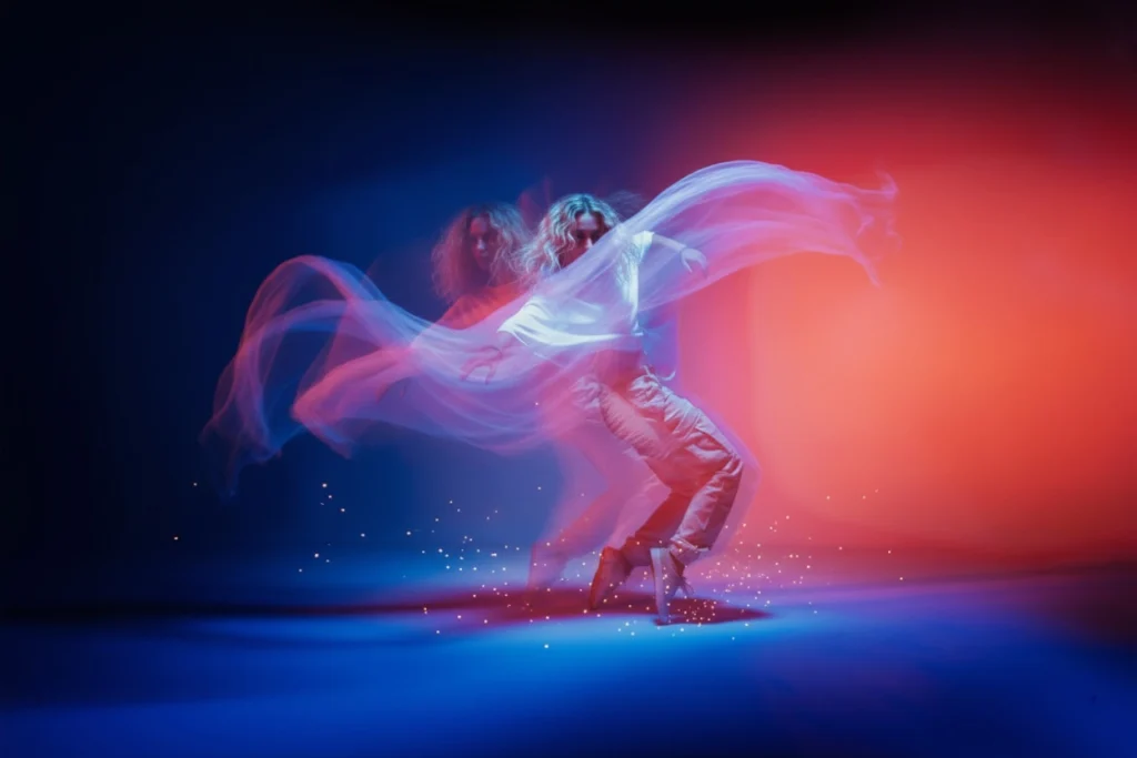 Image représentant l’univers du logo sonore et du branding audio, avec des formes sonores abstraites.