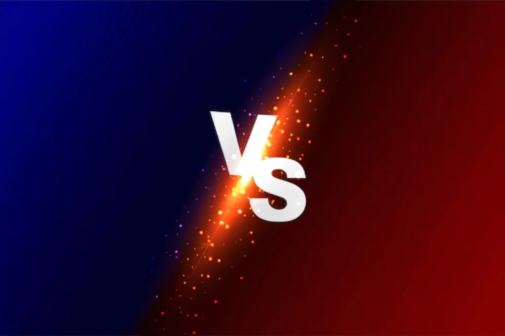 Identité sonore vs identité visuelle illustrée par un visuel contrasté rouge et bleu symbolisant la complémentarité en branding