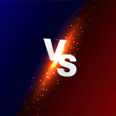 Identité sonore vs identité visuelle illustrée par un visuel contrasté rouge et bleu symbolisant la complémentarité en branding